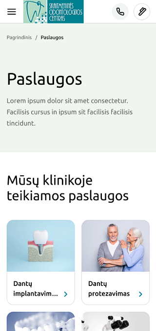 Laisves aikštės klinika paslaugos mobilis