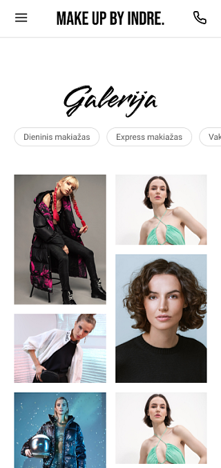 Make up by indre darbai responsive